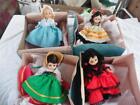 Lot of 4 Vintage Madame Alexander Around the World 7.5' Dolls in original box