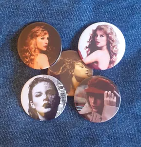TAYLOR SWIFT TAY TAY SWIFTIE Badge Button Set 57mm 2 1/4" Pins Pinback fearless - Picture 1 of 12