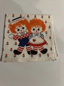 Vintage Raggedy Ann & Andy Taschentuch Taschentuch Bobbs Merrill von Hallmark - Bild 1 von 2