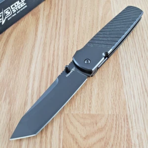 Cold Steel Hatamoto Folding Knife 4" CPM-20CV Steel Blade Carbon Fiber Handle - Picture 1 of 12