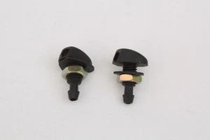 UNIVERSAL WINDSCREEN WASHER JETS TWIN SPRAY BOLT ON 8mm BOLT HOLE 5mm HOSE  - Picture 1 of 6