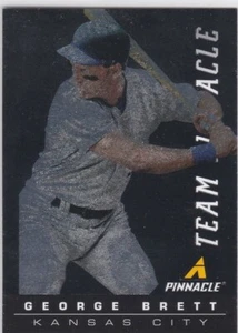Tarjeta de béisbol MIGUEL CABRERA & GEORGE BRETT Doble EQUIPO PINNACLE ¡Tigres Reales! - Imagen 1 de 2
