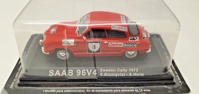 Rally Car Ad Collection SAAB 96V4 Rally 1972 Under Blister ECH 1/43 - Image 1 of 4