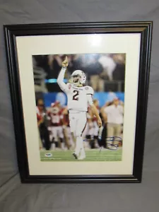 Foto autografiada de Johnny Manziel 11x14 Texas A&M en marco PSA - Imagen 1 de 5