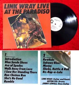 LP Link Wray Live at the Paradiso (Line 624202 AP) D 1980 - Imagen 1 de 1