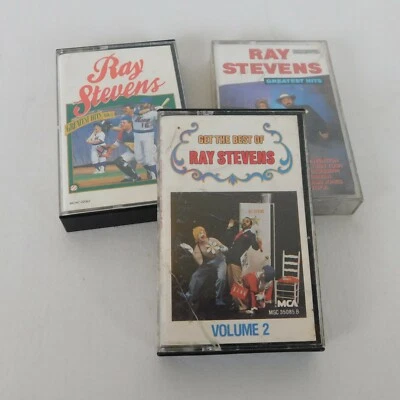 Lot of 3 Ray Stevens Music Cassettes Greatest Hits Vol 2 Get Best Humor Comedy - Image 1 of 4