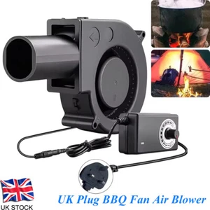 12V Electric BBQ Blower Fan for Outdoor Camping Barbecues Fire Bellow Wood Stove - Picture 1 of 12