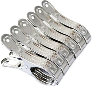 Große robuste Metall Wäscheklammern 6 Packungen Edelstahl Wäscheklammer Big Bea - Bild 1 von 3