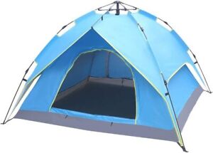 Automatic Hydraulic Tent Pop Up 2-4 People Instant Setup Double Layer Waterproof