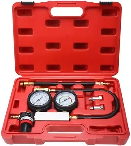 Engine Compression Leakage Leakdown Detector Cylinder Leak Tester Tool Kit Set - Picture 1 of 6