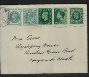 Mischfrankatur 5 Könige / Königinnen GB - 1/2d Wert von 5 Regenten - DEKORATIV - Imagen 1 de 2