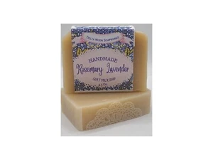 Handmade Rosemary Lavender Goat Milk Soap, + samples, ships fast - Picture 1 of 7
