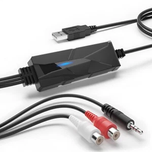 AudioXfer Carte Capture Audio USB2.0 - Capturez Audio de Cassettes/vinyles/MD... - Photo 1/6