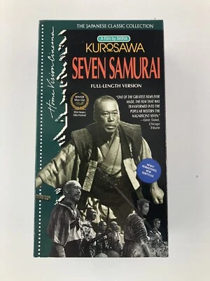 SEVEN SAMURAI VHS Akira Kurosawa Toshiro Mifune Japanese Classic 2 VHS Tapes - Image 1 of 4