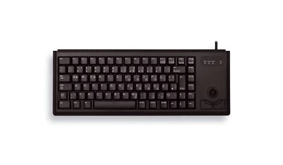 4025112062711 CHERRY G84-4400 TRACKBALL KEYBOARD Corded,PS2, Black, (QWERTY - UK - Image 1 of 4