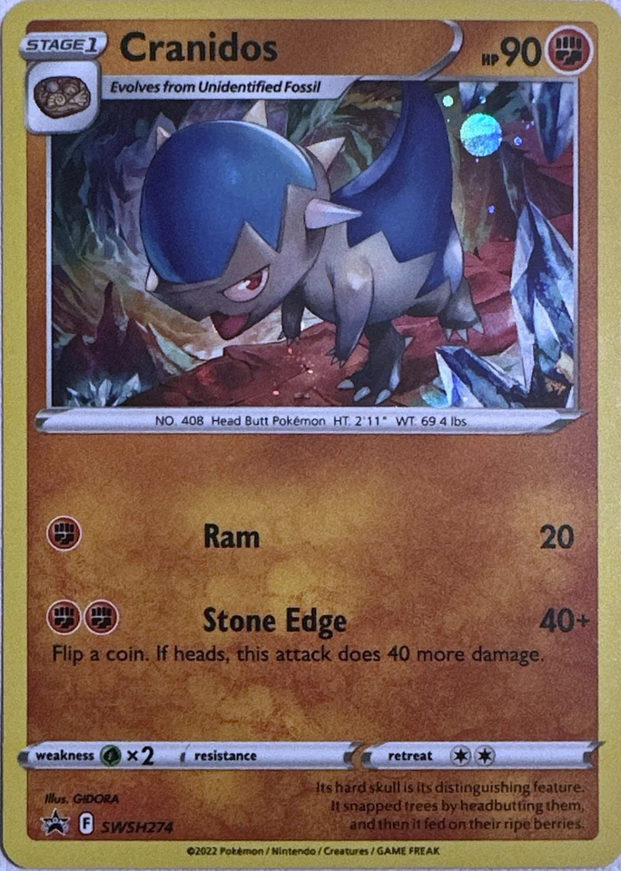 Pokemon TCG Cranidos - SWSH274 SWSH: Sword & Shield Promo Cards Promo - Image 1 of 1