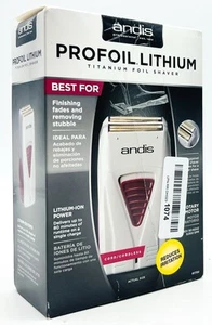 Andis 17150 (TS-1) ProFoil Lithium Titanium Foil Cord / Cordless Shaver - Gray - Picture 1 of 4