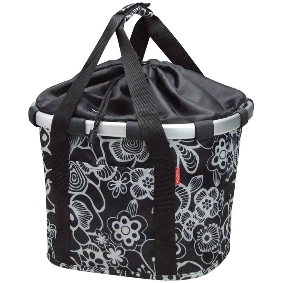 Klickfix City-Tasche Bikebasket 35x28x26cm Fleur Schwarz Reisenthel Kordelversch - Bild 1 von 1