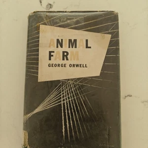 Animal Farm, by George Orwell 1946 Hardbound Book Green w Dust Jacket 1st USA  - Bild 1 von 12