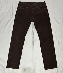 AG Adriano Goldschmied Pants Mens 34x31 Brown The Everett Slim Straight Corduroy - Picture 1 of 10