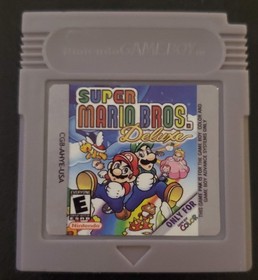 Super Mario Bros Deluxe GBC Video Game Catridge Gameboy Color