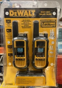 DEWALT DXFRS800 22-Channel Two Way Radio Jobsite Walkie Talkies NEW Pair IP-67 - Afbeelding 1 van 6