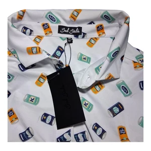 2025 Bad Birdie x Four Peaks Bier Golf Polo 2XL Allover-Druck Kernleistung - Bild 1 von 9