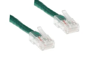 CAT6 Ethernet Patch Cable, Non-Booted, 25ft, Green - Lifetime Warranty - Picture 1 of 7