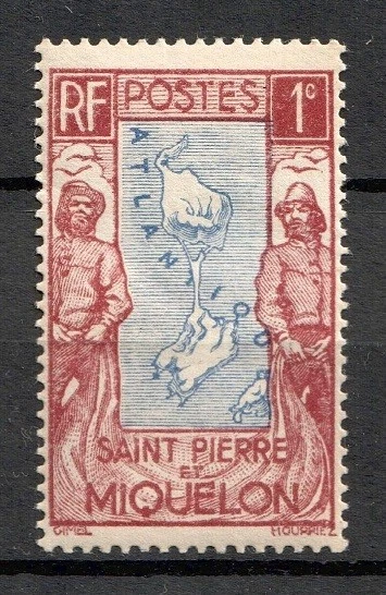 Timbre / STAMP COLONIE FR  SAINT PIERRE ET MIQUELON  1932-33  Y&T  N° 136 NEUF * - Photo 1/1