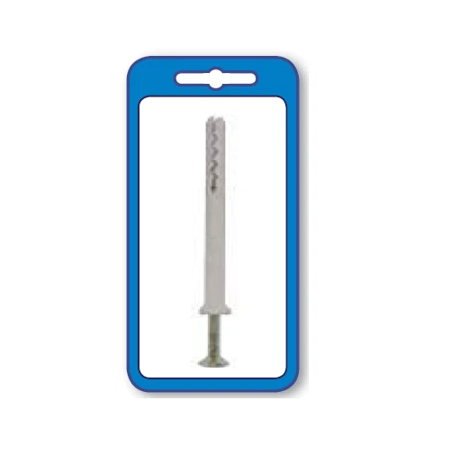 MASIDEF - 10 TASSELLI PROLUNGATI IN NYLON CON VITE A CHIODO 8X80 - Immagine 1 di 1