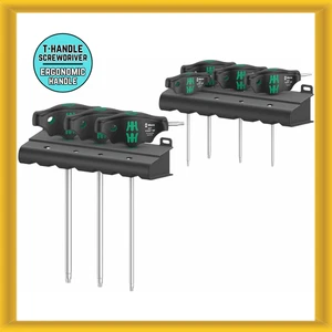 Wera 7-piece T-handle TORX screwdrivers with Hold Function (05023452001) NEW - Picture 1 of 8