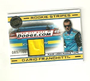 2008 DARIO FRANCHITTI RACE USED ROOKIE STRIPES CARD 089/100 SEE SCAN DETAILS - Picture 1 of 2
