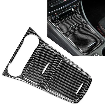 For Mercedes Benz A GLA CLA Class 2013-18 Carbon Fiber Center Console Cover Trim - Image 1 of 4