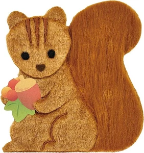Greeting Card Autumn Squirrel Fluffy Sanrio w/envelope Japan - Picture 1 of 4