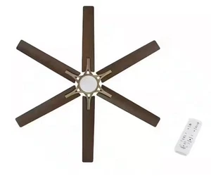 Home Decorators Kensgrove II 60 in. Champagne Bronze Smart Ceiling Fan w/Remote - Picture 1 of 4
