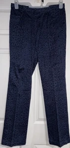 Pantalones de mezclilla New York & Company NY Khakis para mujer 10 azules con estampado animal vintage - Imagen 1 de 4