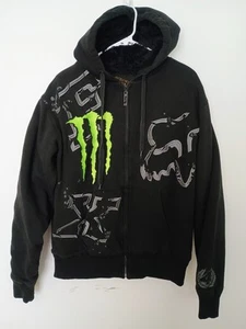 Fox Racing Monster Energy #4 Ricky Carmichael Jacket Men's Large Y2K Fleece - Picture 1 of 8