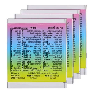 4 Sheets Aufkleber Mit Tastenkombinationen Laptop -Aufkleber Für Laptops - Bild 1 von 12
