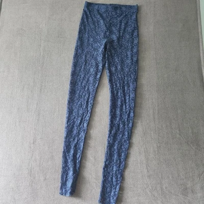 Free People Legging Womens Size XS Intimately Free Layered Lace Sheer Blue Navy - Image 1 of 4
