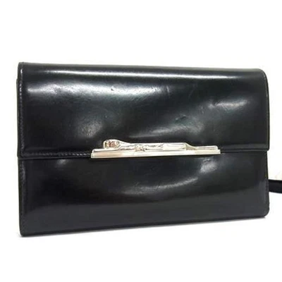 Cartier Panthère Long Wallet - Black Patent Leather Tri-fold for Women - Image 1 of 4