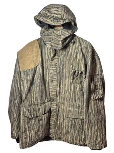 Vintage A Ju Shop Gore Tex Jacket L Hooded Tiger Camo Hunting  Korea  No Liner - Picture 1 of 20