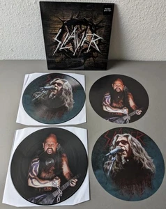 Slayer Live Tokyo Japan April 8 1995 Vinyl 2 LP Ultra Rare 34/120 Warp Pic Disc - Picture 1 of 2