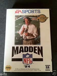 Ea Sports MADDEN '94 NFL Sega Genesis Videogioco Edizione Limitata 1° Round con Scatola - Foto 1 di 1