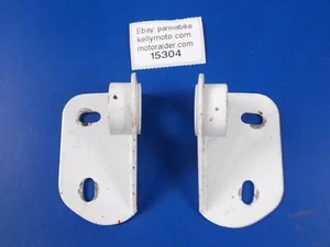 1980 BETA  CR 250 500 GAS FUEL TANK MOUNT BRACKETS WHITE VINTAGE CROSS ENDURO - Bild 1 von 4