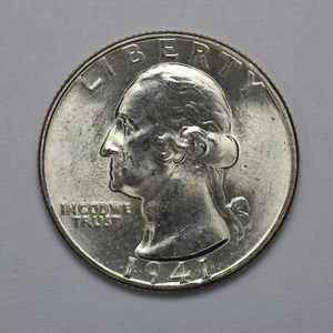 1941 Washington Silver Quarter UNC - Bild 1 von 3