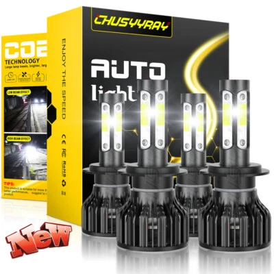 4X 6000K H7 + H7 LED Faro Bombilla de luz baja alta para BMW X3 2004 2005-2014 Foto 1 de 4