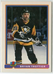1991-92 Bowman #93 Bryan Trottier Pittsburgh Penguins - Picture 1 of 2