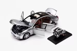 1/18 Motorhelix Mercedes Benz S600 L W221 de 2005 en plata edición limitada - Imagen 1 de 9