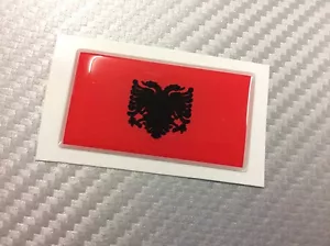 Adesivo Bandiera 3D Resinata ALBANIA 45 x 25 mm. - Picture 1 of 1