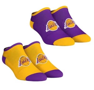 Women's Los Angeles Lakers Rock Em Socks Core Team 2-Pack Low Cut Ankle Sock Set - Picture 1 of 1